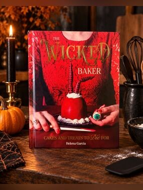 NEW The Wicked Baker Halloween Cookbook Recipes Helena Garcia Hardcover